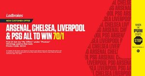 Arsenal, Liverpool, Chelsea & PSG all to win – 70/1